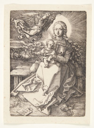 Madonna couronnée par un ange - Albrecht Dürer