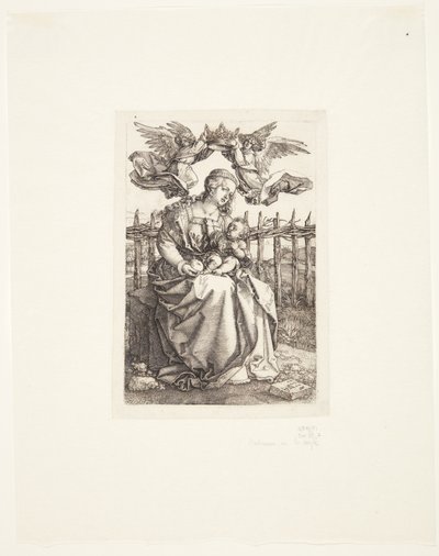 Madone couronnée par deux anges - Albrecht Dürer