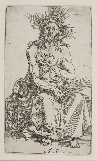 Homme de douleurs, assis - Albrecht Dürer