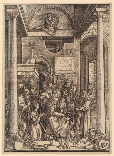 Le culte de Marie, feuille n° 20 de la série « La vie de Marie » - Albrecht Dürer