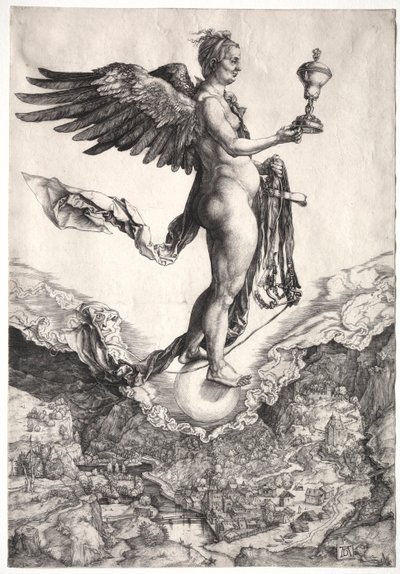 Némésis, c. 1501-1502 - Albrecht Dürer