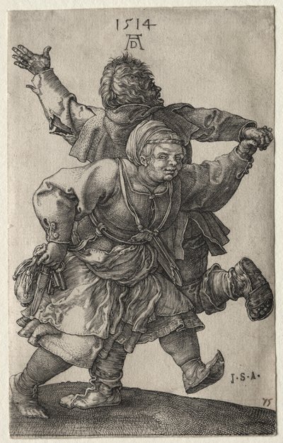Un couple de paysans qui danse - Albrecht Dürer