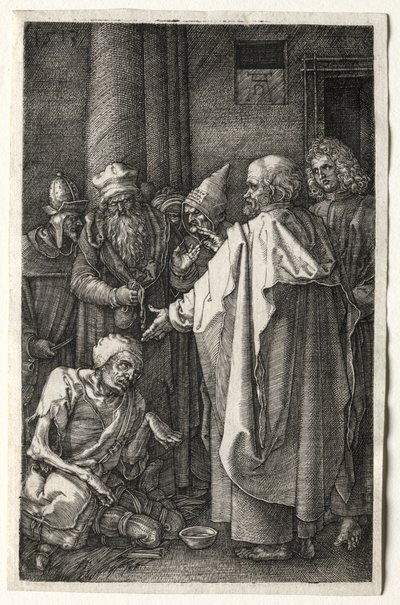 Pierre et Jean guérissant le paralytique à la porte du Temple, 1512 - Albrecht Dürer