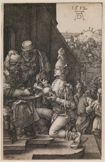 Pilate se lavant les mains, de la série « La Petite Passion » - Albrecht Dürer