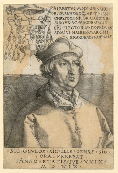 Portrait du cardinal Albrecht de Brandebourg - Albrecht Dürer