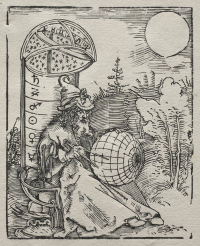 Ptolémée avec le globe céleste - Albrecht Dürer