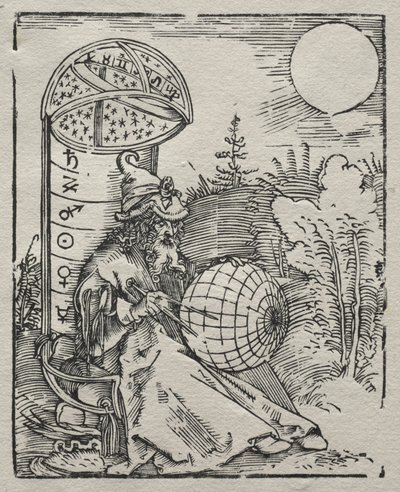 Ptolémée avec le globe céleste, 1504 - Albrecht Dürer