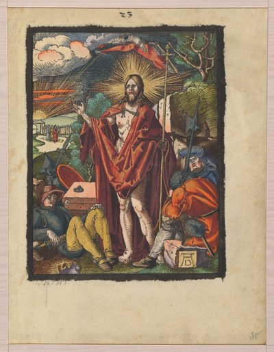Auferstehung, aus "Die kleine Holzschnittpassion" - Albrecht Dürer