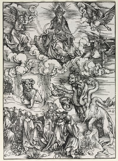 Révélation de Saint Jean : Bête avec des cornes de bélier - Albrecht Dürer