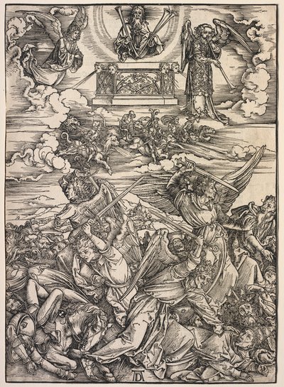 Révélation de Saint Jean : Les quatre anges destructeurs, 1511 - Albrecht Dürer
