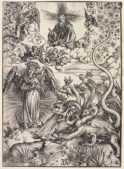 Révélation de Saint Jean : La femme vêtue de soleil - Albrecht Dürer