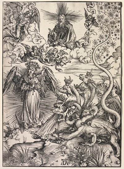 Révélation de Saint Jean : La Femme vêtue de soleil, 1511 - Albrecht Dürer
