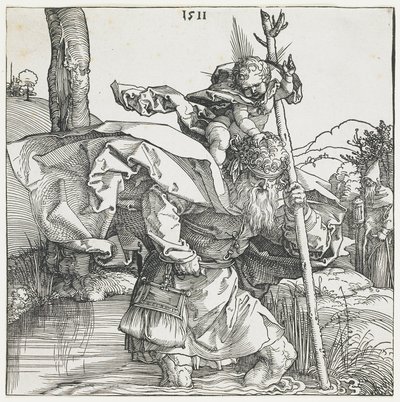 Saint Christophe - Albrecht Dürer
