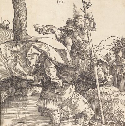 Saint Christophe, 1511 - Albrecht Dürer