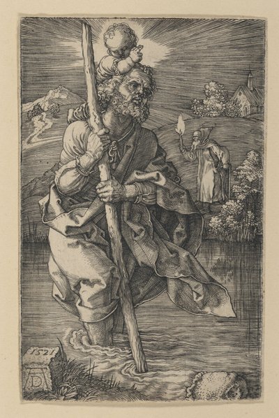 Saint Christophe tourné vers la droite - Albrecht Dürer