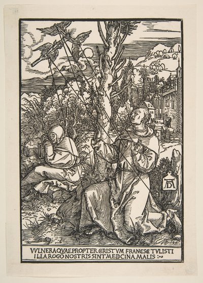 Saint François recevant les stigmates - Albrecht Dürer