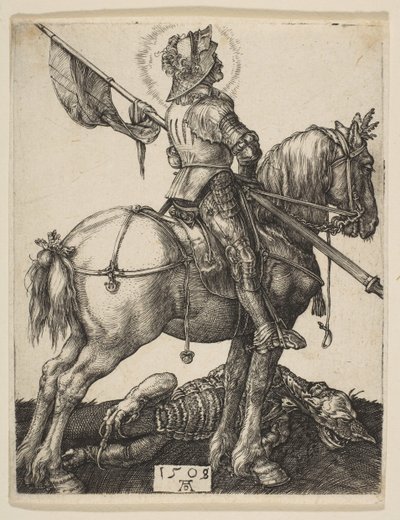 Saint Georges à cheval, 1505-1508 - Albrecht Dürer