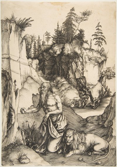 Saint Jérôme pénitent dans le désert - Albrecht Dürer