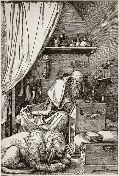 Saint Jérôme dans sa cellule (Bartsch 114) - Albrecht Dürer
