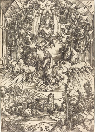 Saint Jean devant Dieu et les Anciens - Albrecht Dürer