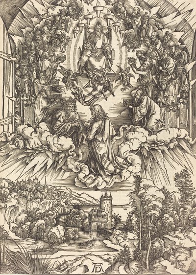 Saint Jean devant Dieu et les anciens, probablement vers 1496-1498 - Albrecht Dürer
