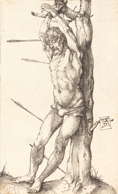 Saint Sébastien Attaché à l