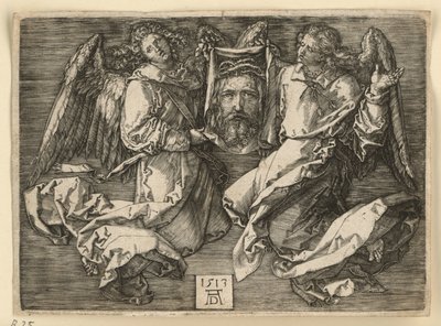 Voile de Véronique, tenu par deux anges - Albrecht Dürer