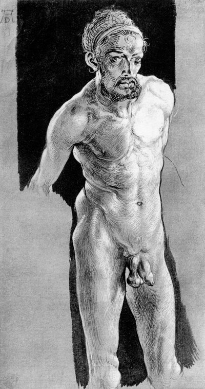 Autoportrait nu, vers 1507, 1936 - Albrecht Dürer