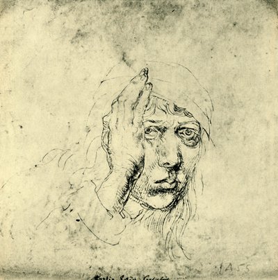Autoportrait avec un bandage, 1492, 1943 - Albrecht Dürer