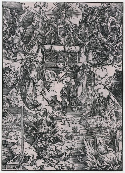 Sept anges aux trompettes, figure VI, planche 8 de la série «L