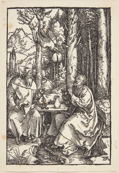 Saint Antoine rend visite à Saint Paul dans le désert - Albrecht Dürer