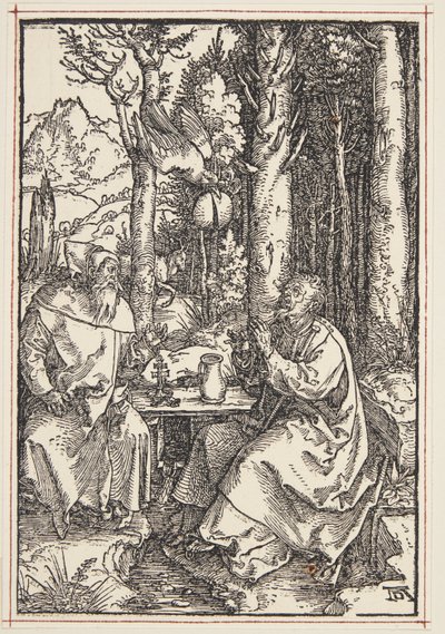 Saint Antoine rend visite à Saint Paul dans le désert - Albrecht Dürer
