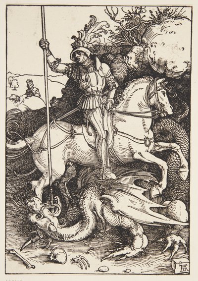 Saint Georges tuant le dragon - Albrecht Dürer