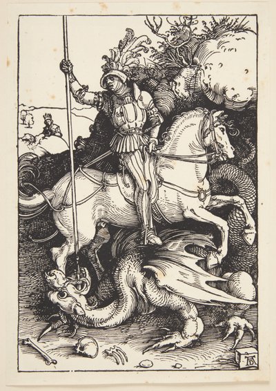 Saint Georges tuant le dragon - Albrecht Dürer