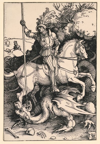 Saint Georges Tuant le Dragon - Albrecht Dürer