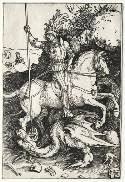 Saint Georges tuant le dragon - Albrecht Dürer