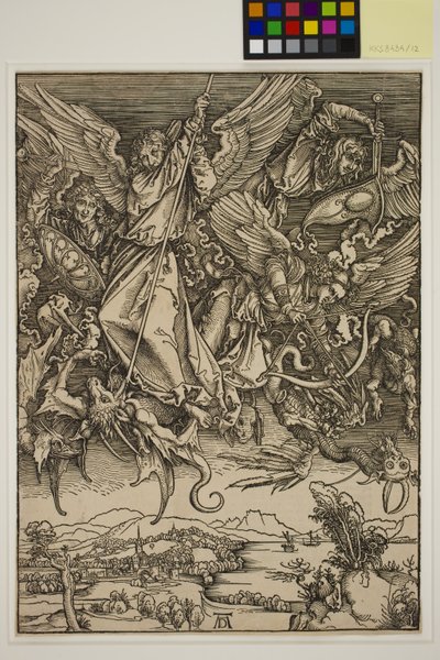 Saint Michel combattant le dragon - Albrecht Dürer