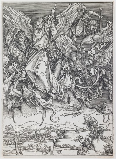 Saint Michel combattant le dragon - Albrecht Dürer