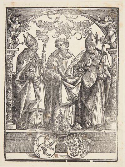 Saint Étienne avec deux autres saints - Albrecht Dürer