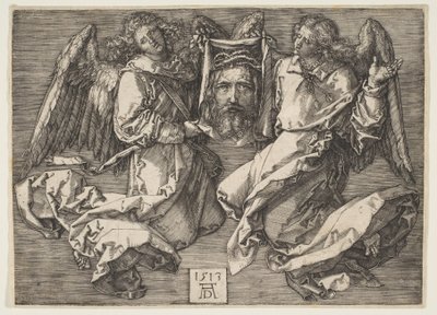 Suaire tenu par deux anges - Albrecht Dürer
