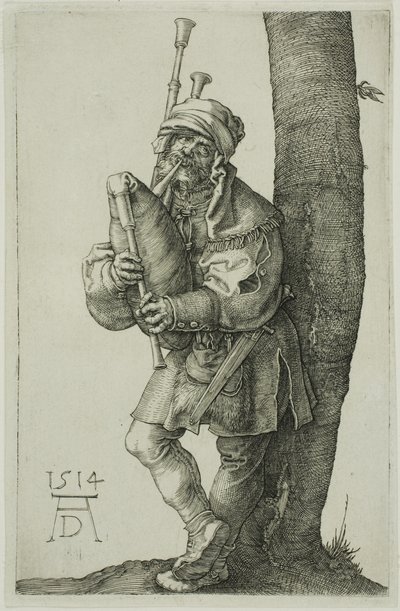 Le joueur de cornemuse - Albrecht Dürer
