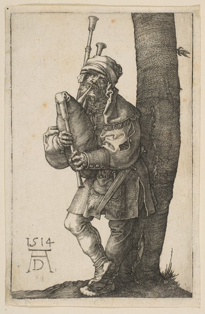 Le Joueur de Cornemuse, 1514 - Albrecht Dürer