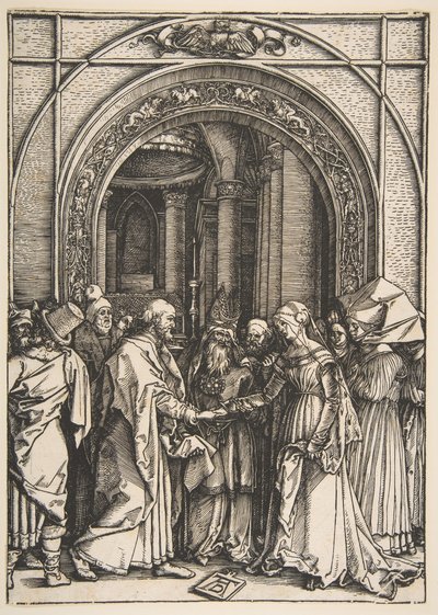 Les Fiançailles de la Vierge, de La Vie de la Vierge, vers 1504 - Albrecht Dürer