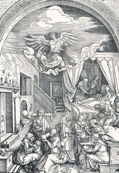 La Naissance de la Vierge Marie - Albrecht Dürer