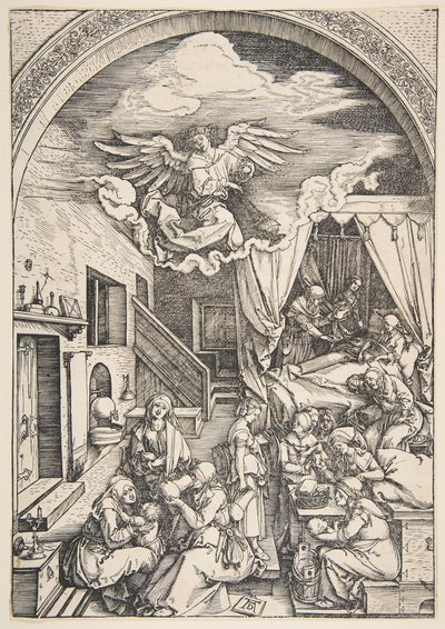 La Naissance de la Vierge, de La Vie de la Vierge, vers 1503 - Albrecht Dürer