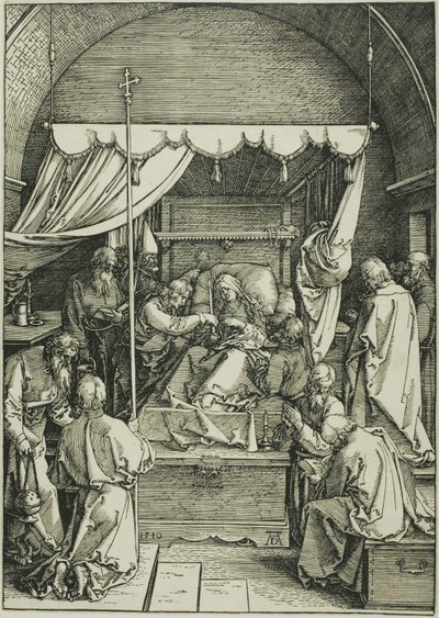 La mort de la Vierge, extrait de La vie de la Vierge - Albrecht Dürer