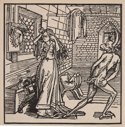 Le démon de la vanité et la coquette, illustration de 