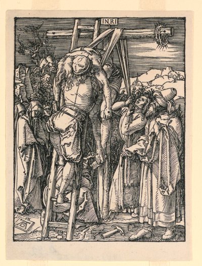 La descente de croix (La Déposition), de la série La Petite Passion - Albrecht Dürer