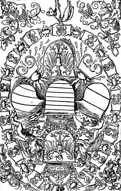 Les cinq armoiries impériales - Albrecht Dürer