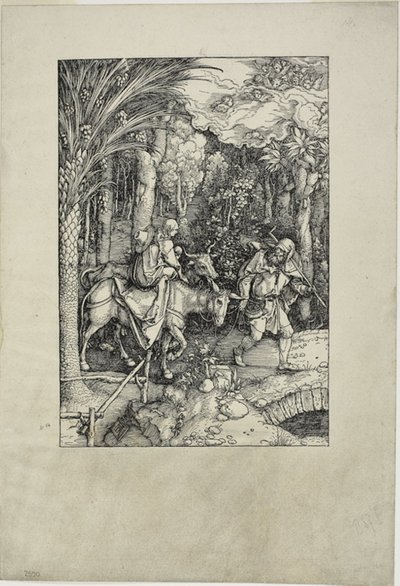 La Fuite en Égypte, de la Vie de la Vierge - Albrecht Dürer